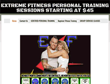 Tablet Screenshot of extremefitnesspa.com